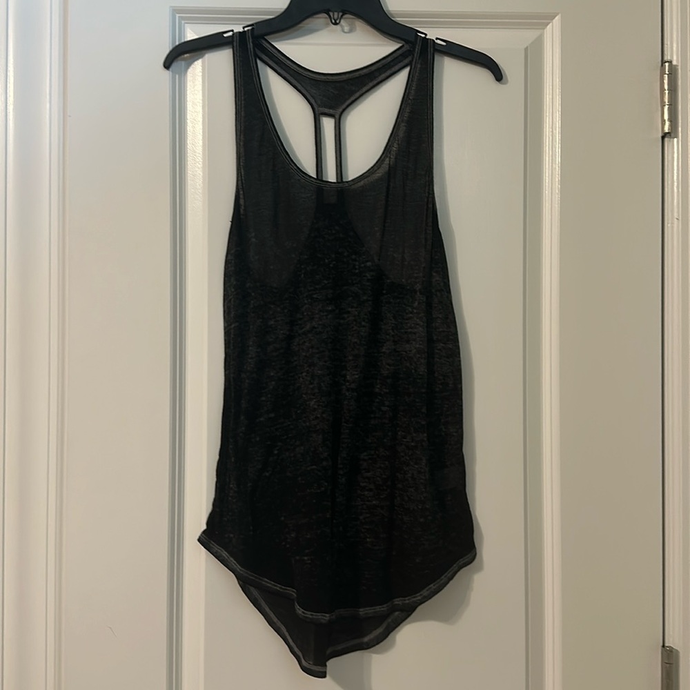 black and grey tank top